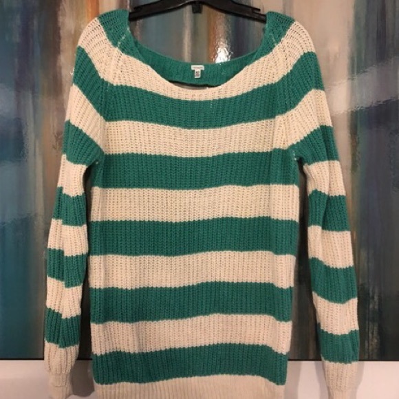 Cotton Striped Open Back Sweater - Picture 5 of 7